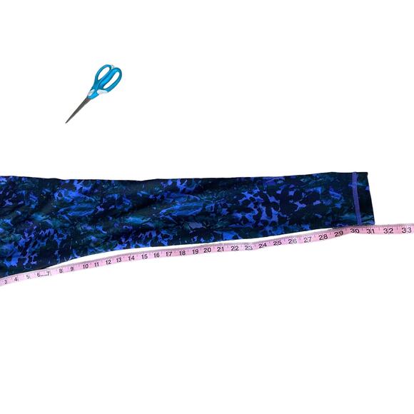 Lululemon Wunder Under Pant Roll Down Floral Sport Backdrop Iris Flower size 6 - Picture 8 of 10